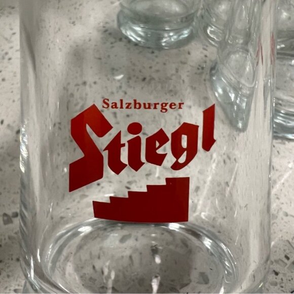 KISKA SALZBURGER STIEGL Set of 6 Pilsner Beer Glasses 7.5 Tall 300 ml - Picture 4 of 9